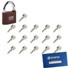 Kłódka LOB KZ60 + 17 kluczy w zestawie