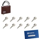 Kłódka LOB KW01 + 11 kluczy w zestawie