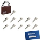Kłódka LOB KW01 + 12 kluczy w zestawie