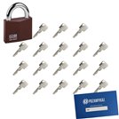 Kłódka LOB KW01 + 19 kluczy w zestawie