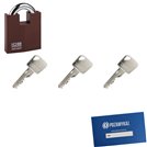 Kłódka LOB KW02 + 3 klucze w zestawie