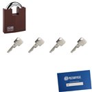 Kłódka LOB KW02 + 4 klucze w zestawie
