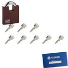 Kłódka LOB KW02 + 8 kluczy w zestawie