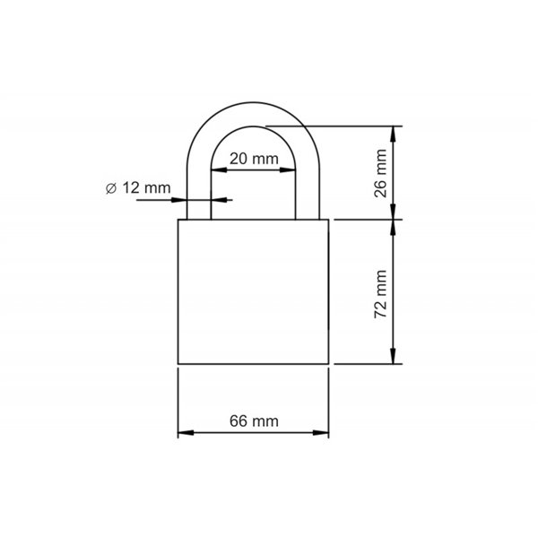 Kłódka LOB KW02 + 9 kluczy w zestawie