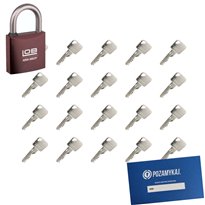 Kłódka LOB KMM5 + 70 kluczy w zestawie