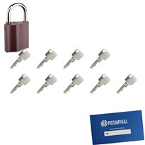 Kłódka LOB K350 + 9 kluczy w zestawie