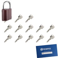 Kłódka LOB K350 + 13 kluczy w zestawie