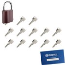 Kłódka LOB K350 + 13 kluczy w zestawie