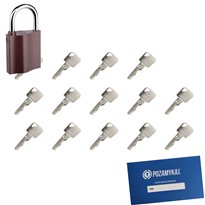 Kłódka LOB K350 + 14 kluczy w zestawie
