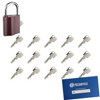 Kłódka LOB K350 + 16 kluczy w zestawie