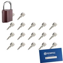 Kłódka LOB K350 + 17 kluczy w zestawie