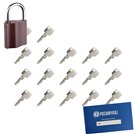 Kłódka LOB K350 + 17 kluczy w zestawie