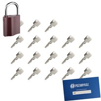 Kłódka LOB K350 + 18 kluczy w zestawie