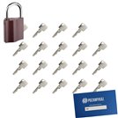 Kłódka LOB K350 + 19 kluczy w zestawie