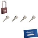 Kłódka LOB KMM51 + 4 klucze w zestawie