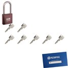 Kłódka LOB KMM51 + 7 kluczy w zestawie