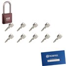 Kłódka LOB KMM51 + 9 kluczy w zestawie