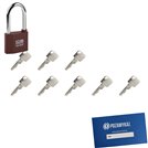 Kłódka LOB KZ51 + 8 kluczy w zestawie