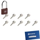Kłódka LOB KZ51 + 9 kluczy w zestawie