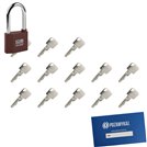 Kłódka LOB KZ51 + 13 kluczy w zestawie