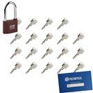 Kłódka LOB KZ51 + 19 kluczy w zestawie