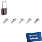 Kłódka LOB K351 + 5 kluczy w zestawie