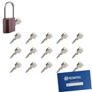 Kłódka LOB K351 + 16 kluczy w zestawie