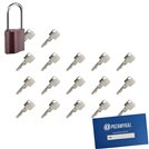 Kłódka LOB K351 + 17 kluczy w zestawie