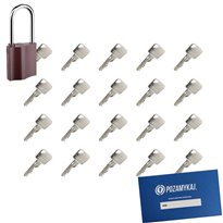 Kłódka LOB K351 + 20 kluczy w zestawie