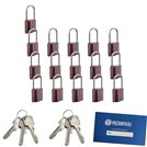 Kłódki z wydłużonym pałąkiem na jeden klucz 16 szt LOB K351