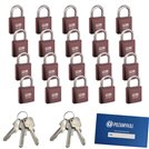 Kłódki na jeden klucz 70 szt LOB KMM5