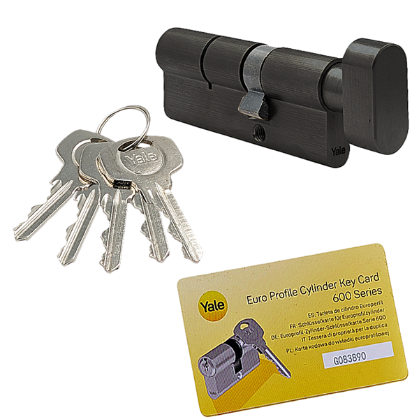 Wkładka do zamka YALE 600 45G/50 system jednego klucza
