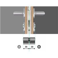 Wkładka do zamka YALE 600 30/30 system jednego klucza