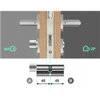 Wkładka do zamka YALE 600 40G/40 system jednego klucza