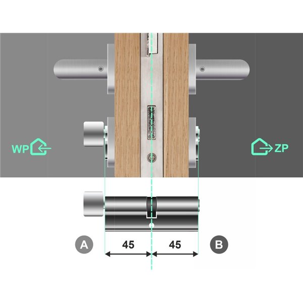 Wkładka do zamka YALE 600 45G/45 system jednego klucza