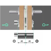 Wkładka do zamka YALE 600 45G/45 system jednego klucza
