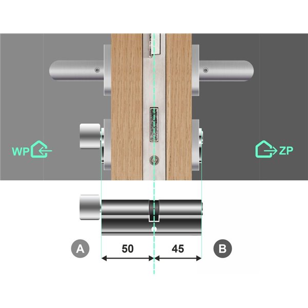 Wkładka do zamka YALE 600 50G/45 system jednego klucza