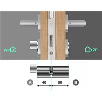 Wkładka do zamka YALE 600 40G/50 system jednego klucza