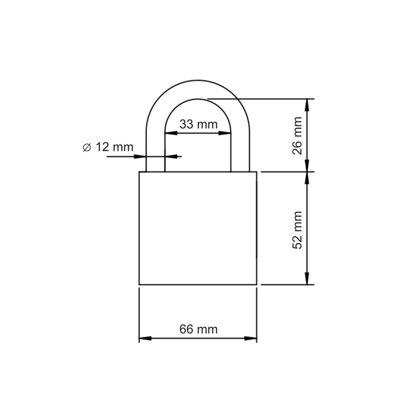 Kłódka LOB UKWG610 system master key