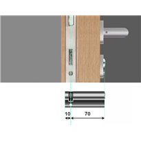 Wkładka do zamka YALE 600 10/70 System jednego klucza 