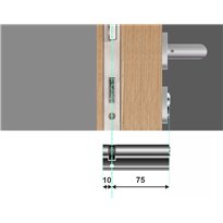 Wkładka do zamka YALE 600 10/75 System jednego klucza 