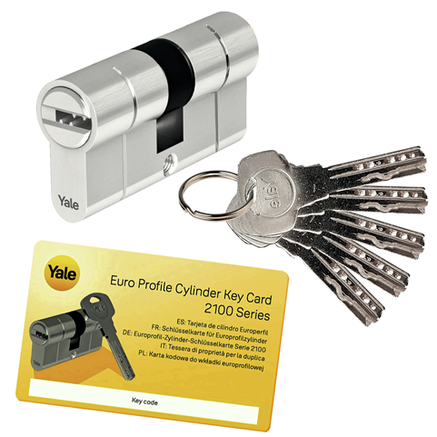 Wkładka do zamka dwustronna 40/50 YALE 2100
