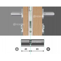 Wkładka bębenkowa dwustronna KABA ExperT Plus 45/65 system jednego klucza