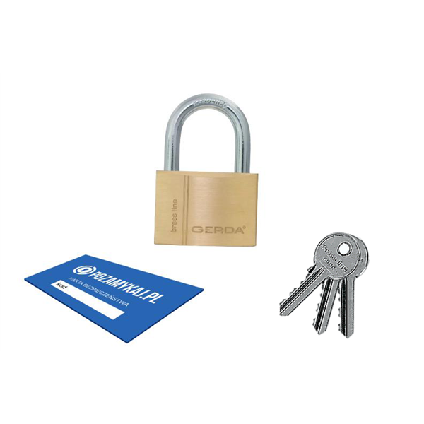 1 szt kłódki 40 jeden klucz GERDA Smart System