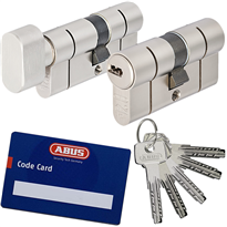 Komplet wkładek ABUS D10 45/55 i 45G/55 system jednego klucza