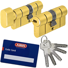 Komplet wkładek ABUS D10 35/50 i 35G/50 system jednego klucza