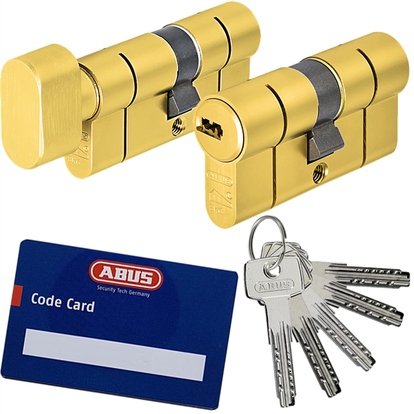 Komplet wkładek ABUS D10 30/55 i 55G/30 system jednego klucza