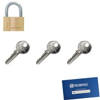 Kłódka Gerda S40 + 3 klucze w zestawie