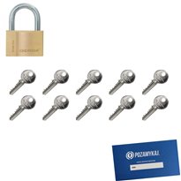 Kłódka Gerda S50 + 10 kluczy w zestawie