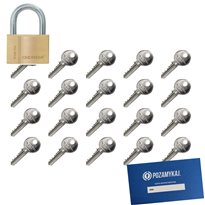 Kłódka Gerda S50 + 30 kluczy w zestawie